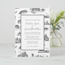 Nashville Toile Black and White Wedding / Event
