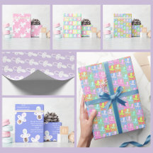 Baby Pacifier Gift Wrapping Paper