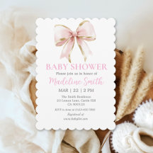 Pink Bow Baby Shower