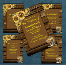 Vintage Rustic Sunflowers Country Collection