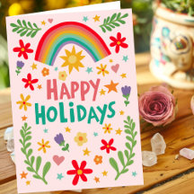 Rainbow Holiday Hand-Drawn Cute Collection