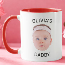 Personalized Face Baby Photo Gift For Dad