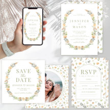 Romantic warm vanilla rustic floral wedding