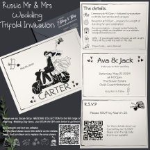 Hand Drawn Wedding Invitation Suites