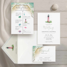 Jupiter Lighthouse Theme Beach Wedding In Florida