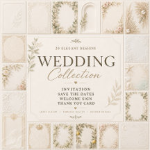 white Elegant Quiet Luxury Wedding Collection
