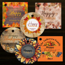 Thanksgiving Favor Tags