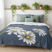 Watercolor Daisy Boho Floral Family Holiday Gifts