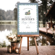 Mallard Lucky Duck Blue Gingham Party Collection