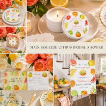 Main Squeeze Citrus Bridal Shower