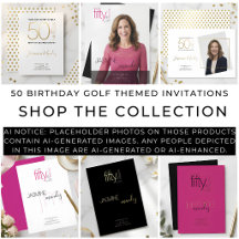 50 and fabulous Chic Birthday Invitations