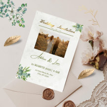 Elegant wedding invitation with a special design