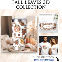 Thanksgiving Fall Leaves 3D Inflated 