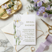 Bridal Shower "White Irises"