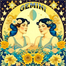 Gemini Twins Celestial Art