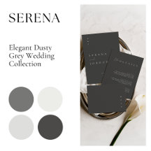 Serena • Elegant Dusty Gray Wedding Collection