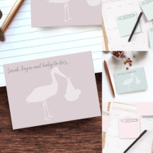 Baby Shower Post it Notes