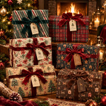 Luxury Holiday Wrapping Paper Collection – Elegant