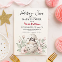 Hatching Soon Rustic Baby Chick Baby Shower