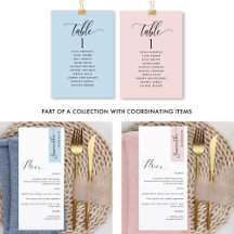 Dusty Rose and Dusty Blue Signs and Event Products