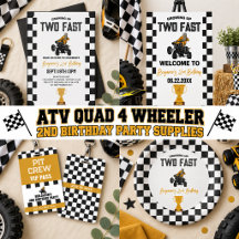 ATV Quad 4 Wheeler Birthday Supplies