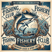 Angler's Elite Fishing Collection: Logos & Art