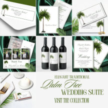 Elegant Palm Tree Traditional Wedding Suite 