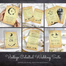 Vintage Celestial Stars Wedding Suite
