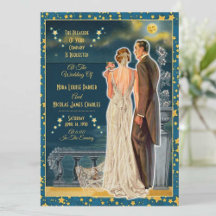 Moonlight Romance Wedding Invitations