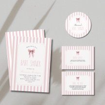 Blush Striped and Bow