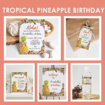Tropical Floral Pineapple