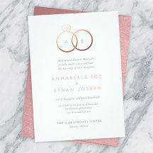 Modern Rose Gold Rings Wedding Collection