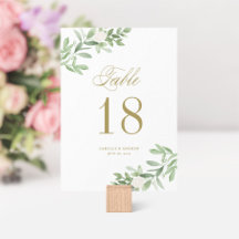 Watercolor Greenery and White Flowers Collection