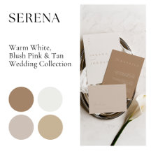 Serena • Warm White, Blush & Tan Wedding Suite