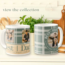 Green Plaid Best Dad Ever Fathers Day Photo Gifts