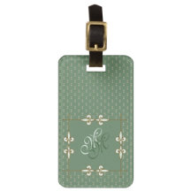 Monogram Vintage Victorian Art Nouveau Travelling