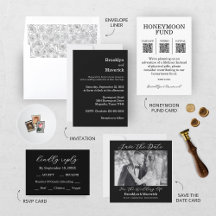 Elegant Blank & White Wedding Collection