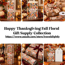 Happy Thanksgiving Fall Floral Gift Supplies