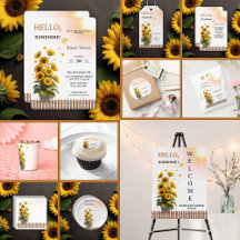 Hello Sunshine Sunflower Garden Baby Shower