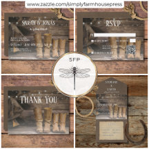 Barn & Boots Rustic Cowboy Western Wedding