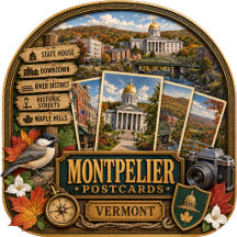 Montpelier Vermont Postcards/Gifts