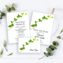 Green English Ivy Wedding