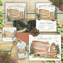 National Park Baby Shower Invitations Party Items