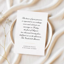 Personal Handwritten Wedding Invitation