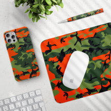 Orange and Green Camouflage Collection