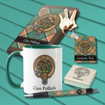 Clan Pollock Tartan and Crest Collection