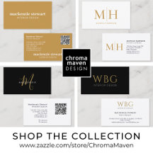 Minimalist Black Gold Professional Business Cards