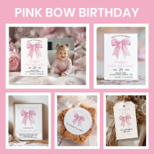 Pink Bow Coquette Birthday