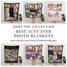 Aunt Personalized Photo Blankets