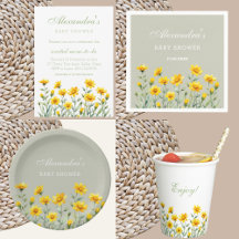 YELLOW WILDFLOWER BABY SHOWER